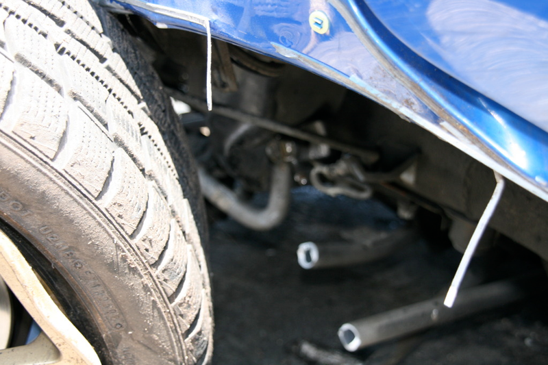 Illustration for article titled Subaru STI Hits Two Trees At Speed, Flips Twice, Everyone Survives!